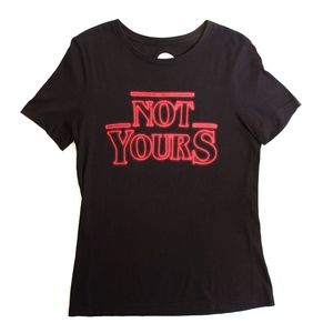 All Bad Days Black “Not Yours” Stranger Things Tee
